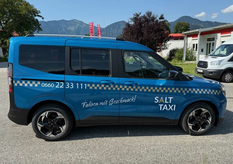 Seitenansicht des Taxis